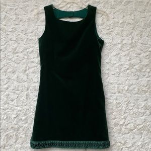 EUC Florence Eiseman Green Velvet Dress Sz16
